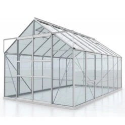 Serre De Jardin Meridian2 11,5m² En Aluminium Anodisé Et Panneaux De Verre De Sécurité De 3mm – Vitavia -Jardin Serre Boutique serre de jardin meridian2 115m en aluminium anodise et panneaux de verre de securite de 3mm vitavia 1