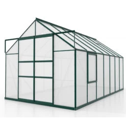 Serre De Jardin Meridian2 11,5m² En Aluminium émeraude Et Polycarbonate 4mm – Vitavia -Jardin Serre Boutique serre de jardin meridian2 115m en aluminium emeraude et polycarbonate 4mm vitavia 1