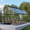 Serre De Jardin Meridian2 11,5m² En Aluminium Noir Et Panneaux De Verre De Sécurité De 3mm – Vitavia -Jardin Serre Boutique serre de jardin meridian2 115m en aluminium noir et panneaux de verre de securite de 3mm vitavia