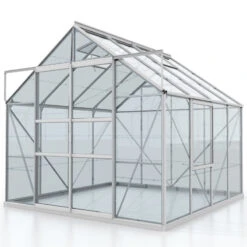 Serre De Jardin Meridian2 6,7m² En Aluminium Anodisé Et Panneaux De Verre De Sécurité De 3mm – Vitavia -Jardin Serre Boutique serre de jardin meridian2 67m en aluminium anodise et panneaux de verre de securite de 3mm vitavia 1