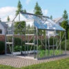 Serre De Jardin Meridian2 6,7m² En Aluminium Anodisé Et Panneaux De Verre De Sécurité De 3mm – Vitavia -Jardin Serre Boutique serre de jardin meridian2 67m en aluminium anodise et panneaux de verre de securite de 3mm vitavia