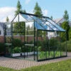 Serre De Jardin Meridian2 6,7m² En Aluminium émeraude Et Panneaux De Verre De Sécurité De 3mm – Vitavia -Jardin Serre Boutique serre de jardin meridian2 67m en aluminium emeraude et panneaux de verre de securite de 3mm vitavia