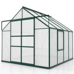 Serre De Jardin Meridian2 6,7m² En Aluminium émeraude Et Polycarbonate 4mm – Vitavia -Jardin Serre Boutique serre de jardin meridian2 67m en aluminium emeraude et polycarbonate 4mm vitavia 1