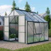 Serre De Jardin Meridian2 6,7m² En Aluminium émeraude Et Polycarbonate 4mm – Vitavia