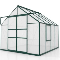 Serre De Jardin Meridian2 6,7m² En Aluminium émeraude Et Polycarbonate 6mm – Vitavia -Jardin Serre Boutique serre de jardin meridian2 67m en aluminium emeraude et polycarbonate 6mm vitavia 1