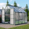 Serre De Jardin Meridian2 6,7m² En Aluminium émeraude Et Polycarbonate 6mm – Vitavia -Jardin Serre Boutique serre de jardin meridian2 67m en aluminium emeraude et polycarbonate 6mm vitavia