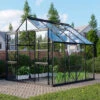 Serre De Jardin Meridian2 6,7m² En Aluminium Noir Et Panneaux De Verre De Sécurité De 3mm – Vitavia 1 Serre De Jardin Meridian2 6,7m² En Aluminium Noir Et Panneaux De Verre De Sécurité De 3mm – Vitavia -Jardin Serre Boutique serre de jardin meridian2 67m en aluminium noir et panneaux de verre de securite de 3mm vitavia