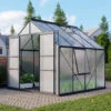 Serre De Jardin Meridian2 6,7m² En Aluminium Noir Et Polycarbonate 6mm – Vitavia