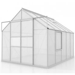 Serre De Jardin Meridian2 8,3m² En Aluminium Anodisé Et Polycarbonate 4mm – Vitavia -Jardin Serre Boutique serre de jardin meridian2 83m en aluminium anodise et polycarbonate 4mm vitavia 3