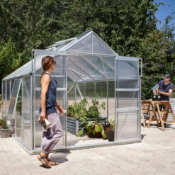 Serre De Jardin Meridian2 8,3m² En Aluminium Anodisé Et Polycarbonate 6mm – Vitavia 9 Serre De Jardin Meridian2 8,3m² En Aluminium Anodisé Et Polycarbonate 6mm – Vitavia -Jardin Serre Boutique serre de jardin meridian2 83m en aluminium anodise et polycarbonate 6mm vitavia 2