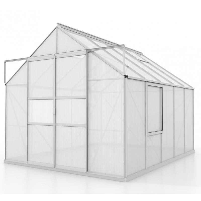 Serre De Jardin Meridian2 8,3m² En Aluminium Anodisé Et Polycarbonate 6mm – Vitavia 6 Serre De Jardin Meridian2 8,3m² En Aluminium Anodisé Et Polycarbonate 6mm – Vitavia – Image 4