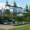 Serre De Jardin Meridian2 8,3m² En Aluminium émeraude Et Panneaux De Verre De Sécurité De 3mm – Vitavia -Jardin Serre Boutique serre de jardin meridian2 83m en aluminium emeraude et panneaux de verre de securite de 3mm vitavia