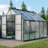 Serre De Jardin Meridian2 8,3m² En Aluminium émeraude Et Polycarbonate 6mm – Vitavia