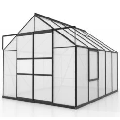 Serre De Jardin Meridian2 8,3m² En Aluminium Noir Et Polycarbonate 6mm – Vitavia -Jardin Serre Boutique serre de jardin meridian2 83m en aluminium noir et polycarbonate 6mm vitavia 2