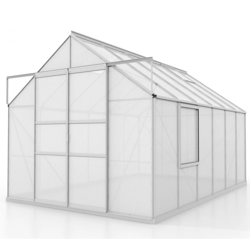 Serre De Jardin Meridian2 9,9m² En Aluminium Anodisé Et Polycarbonate 4mm – Vitavia 4 Serre De Jardin Meridian2 9,9m² En Aluminium Anodisé Et Polycarbonate 4mm – Vitavia – Image 2