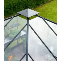 Serre De Jardin Oase 13,54m² Anthracite En Verre Trempé 3mm - Juliana -Jardin Serre Boutique serre de jardin oase 1354m anthracite en verre trempe 3mm juliana 10