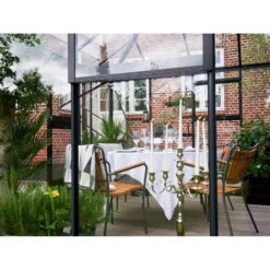 Serre De Jardin Oase 13,54m² Anthracite En Verre Trempé 3mm - Juliana -Jardin Serre Boutique serre de jardin oase 1354m anthracite en verre trempe 3mm juliana 7