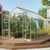 Serre De Jardin Olymp 11,5m² En Alu Anodisé Et Verre De Sécurité 3mm - Vitavia -Jardin Serre Boutique serre de jardin olymp 115m en alu anodise et verre de securite 3mm vitavia