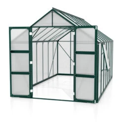 Serre De Jardin Olymp 11,5m² En Alu émeraude Et Polycarbonate 6mm - Vitavia -Jardin Serre Boutique serre de jardin olymp 115m en alu emeraude et polycarbonate 6mm vitavia 2
