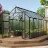 Serre De Jardin Olymp 11,5m² En Alu Noir Et Polycarbonate 4mm - Vitavia