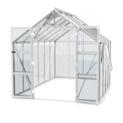 Serre De Jardin Olymp 6,7m² En Alu Anodisé Et Verre De Sécurité 3mm - Vitavia -Jardin Serre Boutique serre de jardin olymp 67m en alu anodise et verre de securite 3mm vitavia 2