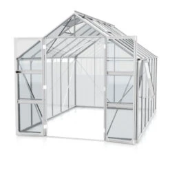 Serre De Jardin Olymp 9,9m² En Alu Anodisé Et Verre De Sécurité 3mm - Vitavia -Jardin Serre Boutique serre de jardin olymp 99m en alu anodise et verre de securite 3mm vitavia 2