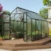 Serre De Jardin Olymp 9,9m² En Alu émeraude Et Polycarbonate 6mm - Vitavia