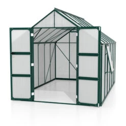 Serre De Jardin Olymp 9,9m² En Alu émeraude Et Polycarbonate 6mm - Vitavia -Jardin Serre Boutique serre de jardin olymp 99m en alu emeraude et polycarbonate 6mm vitavia 2