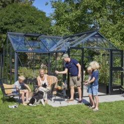 Serre De Jardin Orangerie 21,5m² En Aluminium Noir Et Verre Trempé 3mm - Juliana -Jardin Serre Boutique serre de jardin orangerie 215m en aluminium noir et verre trempe 3mm juliana 10