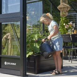 Serre De Jardin Orangerie 21,5m² En Aluminium Noir Et Verre Trempé 3mm - Juliana -Jardin Serre Boutique serre de jardin orangerie 215m en aluminium noir et verre trempe 3mm juliana 12