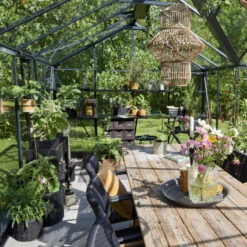 Serre De Jardin Orangerie 21,5m² En Aluminium Noir Et Verre Trempé 3mm - Juliana -Jardin Serre Boutique serre de jardin orangerie 215m en aluminium noir et verre trempe 3mm juliana 4