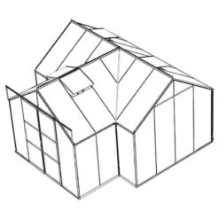 Serre De Jardin Orangerie Sirius 13m² En Aluminium Anodisé Et Vitrage En Verre - Vitavia -Jardin Serre Boutique serre de jardin orangerie sirius 13m en aluminium anodise et vitrage en verre vitavia 8