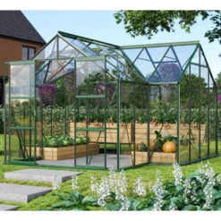 Serre De Jardin Orangerie Sirius 13m² En Aluminium émeraude Et Vitrage En Verre - Vitavia -Jardin Serre Boutique serre de jardin orangerie sirius 13m en aluminium emeraude et vitrage en verre vitavia 2