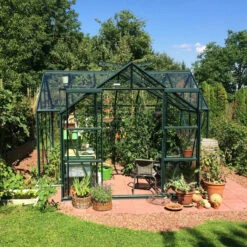 Serre De Jardin Orangerie Sirius 13m² En Aluminium émeraude Et Vitrage En Verre - Vitavia -Jardin Serre Boutique serre de jardin orangerie sirius 13m en aluminium emeraude et vitrage en verre vitavia 3