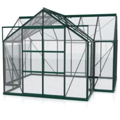 Serre De Jardin Orangerie Sirius 13m² En Aluminium émeraude Et Vitrage En Verre - Vitavia -Jardin Serre Boutique serre de jardin orangerie sirius 13m en aluminium emeraude et vitrage en verre vitavia 4