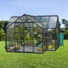 Serre De Jardin Orangerie Sirius 13m² En Aluminium Noir Et Vitrage En Verre - Vitavia -Jardin Serre Boutique serre de jardin orangerie sirius 13m en aluminium noir et vitrage en verre vitavia
