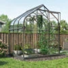Serre De Jardin Orion 3,8m² En Aluminium Noir Et Verre De Sécurité 3mm - Vitavia -Jardin Serre Boutique serre de jardin orion 38m en aluminium noir et verre de securite 3mm vitavia
