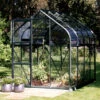 Serre De Jardin Orion 5m² En Aluminium Noir Et Verre De Sécurité 3mm - Vitavia
