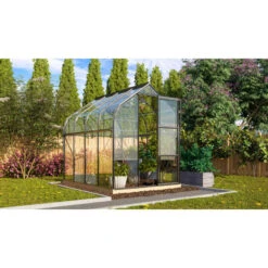 Serre De Jardin Orion 5m² En Aluminium Noir Et Verre De Sécurité 3mm - Vitavia -Jardin Serre Boutique serre de jardin orion 5m en aluminium noir et verre de securite 3mm vitavia 6