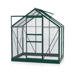 Serre De Jardin Planet 2,5m² En Aluminium émeraude Et Verre De Sécurité 3mm - Vitavia -Jardin Serre Boutique serre de jardin planet 25m en aluminium emeraude et verre de securite 3mm vitavia 1