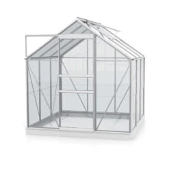 Serre De Jardin Planet 3,8m² En Aluminium Anodisé Et Verre De Sécurité 3mm - Vitavia -Jardin Serre Boutique serre de jardin planet 38m en aluminium anodise et verre de securite 3mm vitavia 1