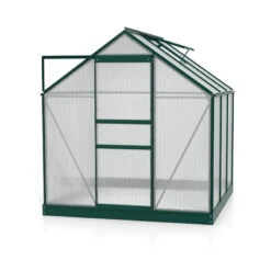 Serre De Jardin Planet 3,8m² En Aluminium émeraude Et Polycarbonate 6mm - Vitavia -Jardin Serre Boutique serre de jardin planet 38m en aluminium emeraude et polycarbonate 6mm vitavia 1