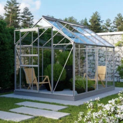 Serre De Jardin Planet 5m² En Aluminium Anodisé Et Verre De Sécurité 3mm - Vitavia -Jardin Serre Boutique serre de jardin planet 5m en aluminium anodise et verre de securite 3mm vitavia 3