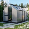 Serre De Jardin Planet 5m² En Aluminium Noir Et Polycarbonate 6mm - Vitavia -Jardin Serre Boutique serre de jardin planet 5m en aluminium noir et polycarbonate 6mm vitavia