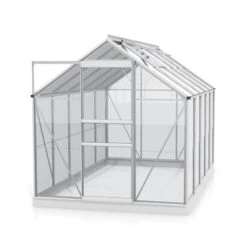 Serre De Jardin Planet 6,2m² En Aluminium Anodisé Et Verre De Sécurité 3mm - Vitavia -Jardin Serre Boutique serre de jardin planet 62m en aluminium anodise et verre de securite 3mm vitavia 1