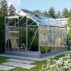 Serre De Jardin Planet 6,2m² En Aluminium Anodisé Et Verre De Sécurité 3mm - Vitavia -Jardin Serre Boutique serre de jardin planet 62m en aluminium anodise et verre de securite 3mm vitavia