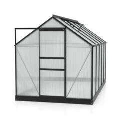 Serre De Jardin Planet 6,2m² En Aluminium Noir Et Polycarbonate 6mm - Vitavia -Jardin Serre Boutique serre de jardin planet 62m en aluminium noir et polycarbonate 6mm vitavia 1