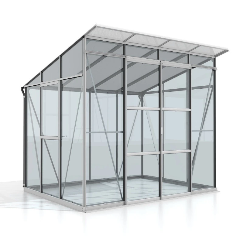 Serre De Jardin Playa 5,9m² En Aluminium Anodisé Et Vitrage Combiné - Vitavia 4 Serre De Jardin Playa 5,9m² En Aluminium Anodisé Et Vitrage Combiné - Vitavia – Image 2