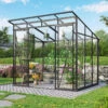 Serre De Jardin Playa 5,9m² En Aluminium Noir Et Vitrage Combiné - Vitavia -Jardin Serre Boutique serre de jardin playa 59m en aluminium noir et vitrage combine vitavia