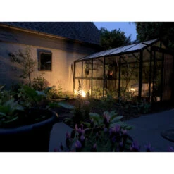 Serre De Jardin R306 BLACKLINE 13,62m² En Aluminium Flaqué Noir RAL 9005 Et Verre Trempé – ACD -Jardin Serre Boutique serre de jardin r306 blackline 1362m en aluminium flaque noir ral 9005 et verre trempe acd 4